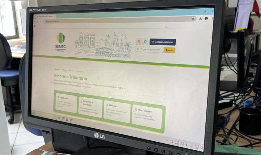 Nova página traz atualização de layout