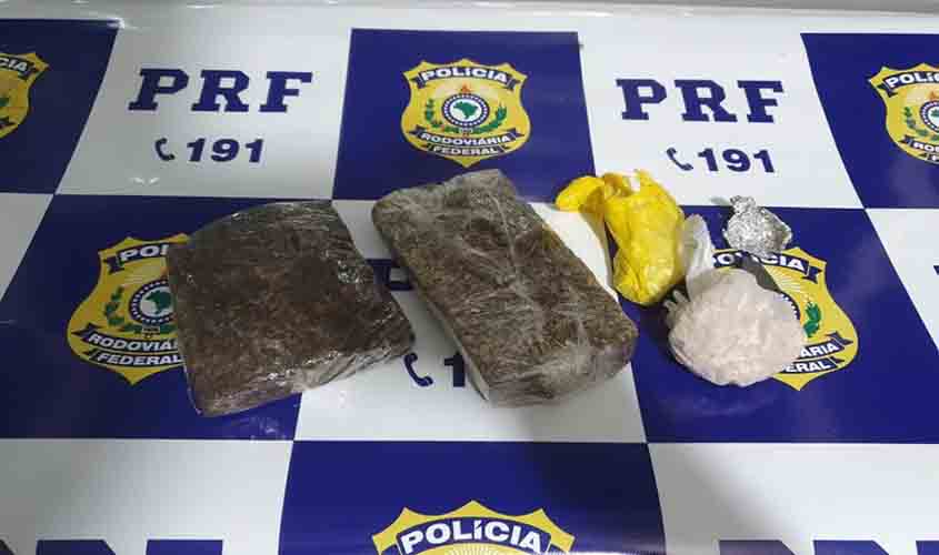 PRF apreende crack e maconha após acompanhamento tático