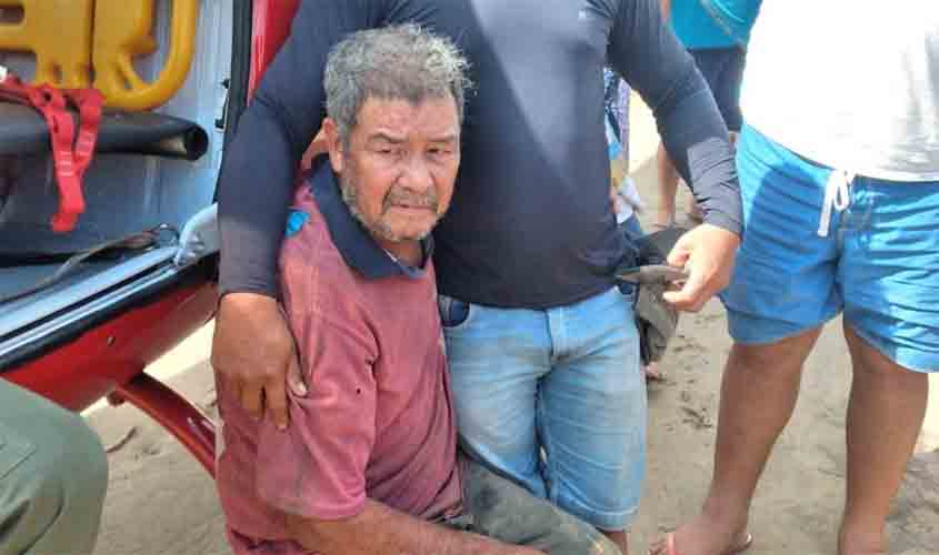 Idoso que estava perdido na mata é resgatado pelo Corpo de Bombeiros 