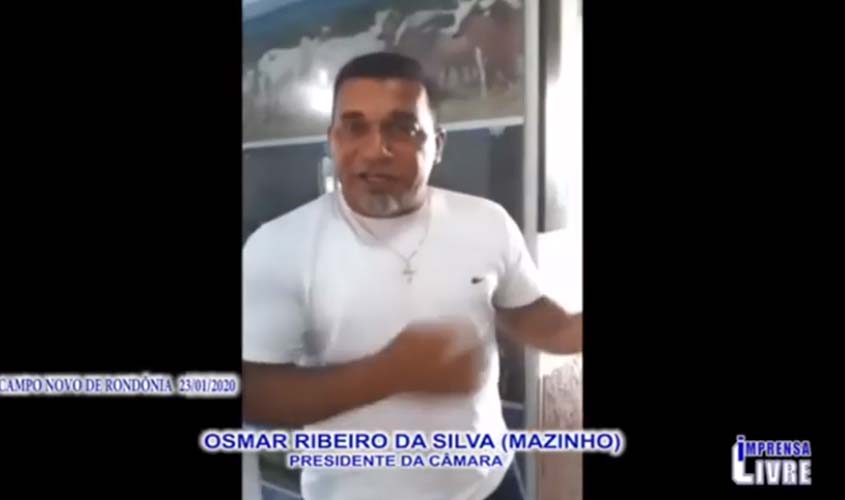 Presidente de Câmara denuncia  rachadinha em Prefeitura de Rondônia