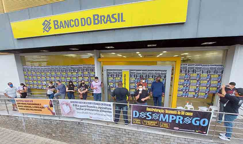 REESTRUTURAÇÃO: Greve de 24 horas marcou protesto dos funcionários do BB em Rondônia nesta sexta-feira, 29