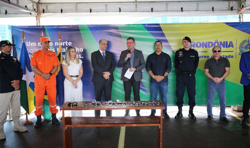 GOVERNO DE RONDÔNIA REFORÇA A SEGURANÇA PÚBLICA COM ENTREGA DE EQUIPAMENTOS, ARMAMENTOS E VEÍCULOS