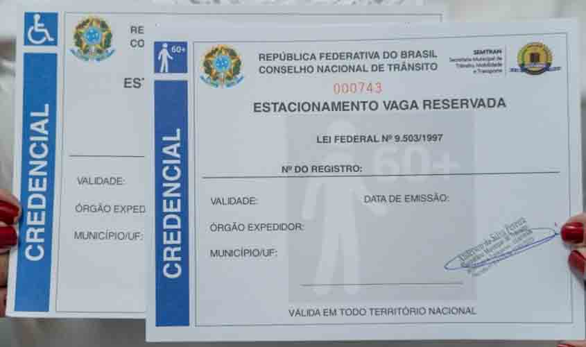 Credencial garante uso correto das vagas preferenciais em Porto Velho