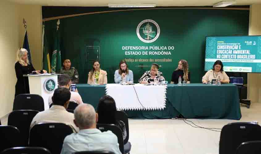 MPRO aborda conservação e fiscalização ambiental em evento da Defensoria Pública do Estado