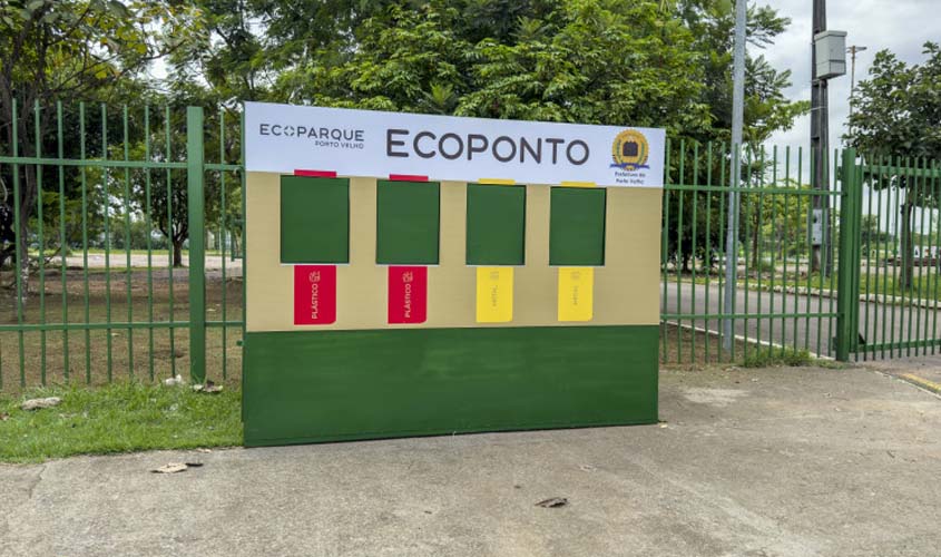 Ecopontos instalados pela Prefeitura de Porto Velho começam a receber material reciclável