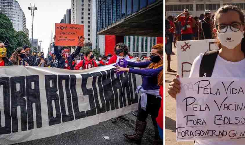 Manifestações contra Bolsonaro ocorrem em mais de 200 locais no Brasil e no exterior