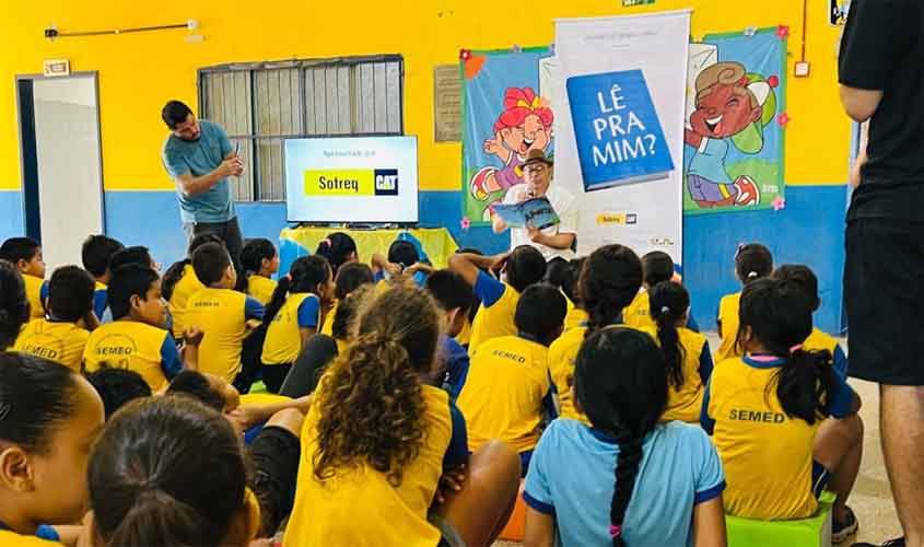 Projeto Lê Pra Mim chega a Porto Velho para incentivar o hábito da leitura às crianças da rede pública municipal