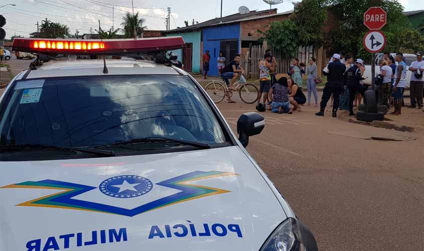 Jovem grávida tem fratura na perna após ser atropelado por carro