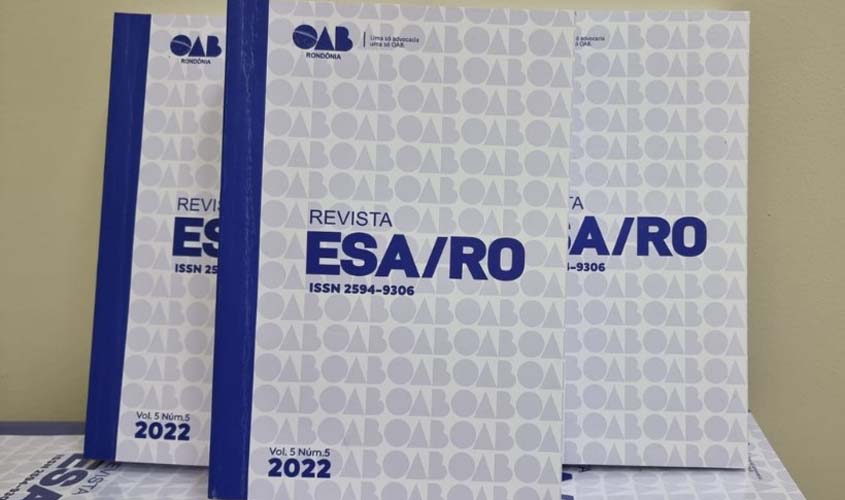 OAB Rondônia lançará edição impressa da Revista da Escola Superior da Advocacia nesta sexta-feira (30)