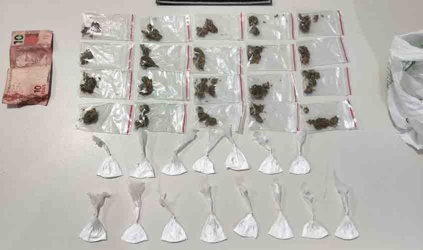 Foragido da Justiça de 23 Anos é Preso em Flagrante com Drogas no Bairro Castanheira