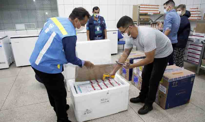 Governo de Rondônia recebe do Ministério da Saúde mais uma remessa de imunizantes contra a covid-19