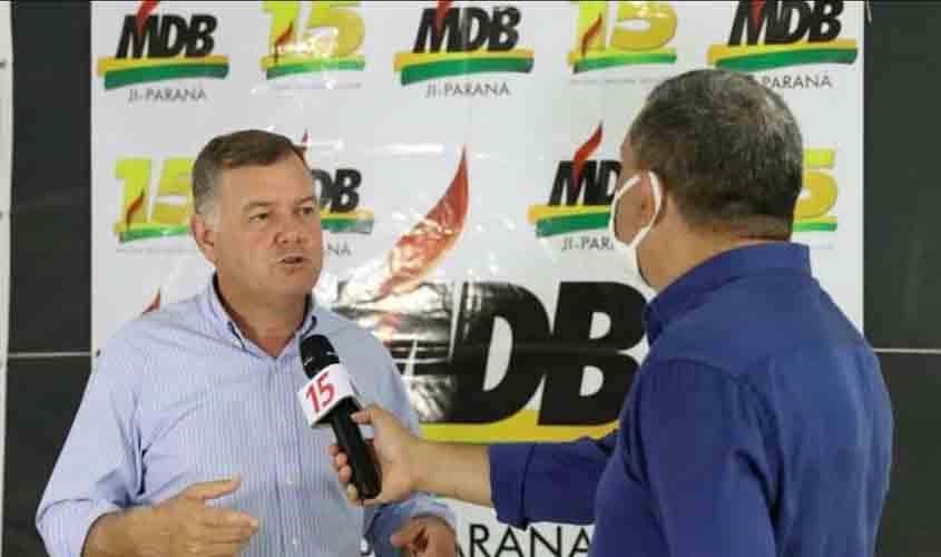 Sob o comando de Mosquini, MDB vai com Marcos Rocha após convenção