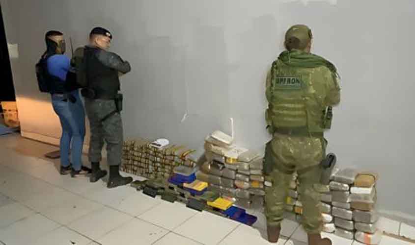 Polícia apreende 174 kg de drogas em operação na zona leste de Porto Velho