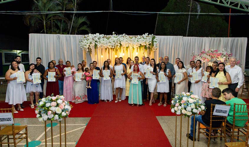TJRO oficializa 60 casamentos comunitários em RO