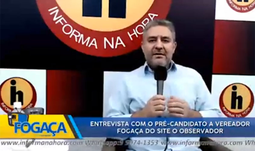 Entrevista à TV Cultura do pré candidato à vereador FOGAÇA site O OBSERVADOR