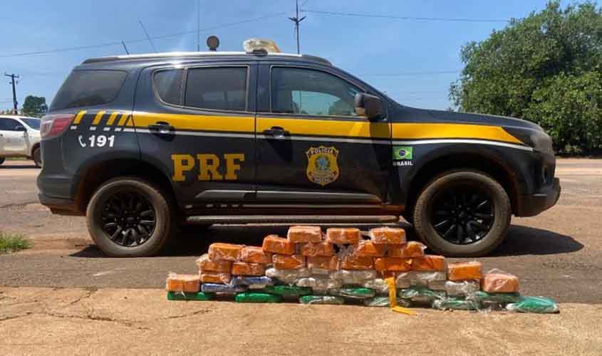 PRF em Rondônia apreende 43 tabletes de pasta base de cocaína