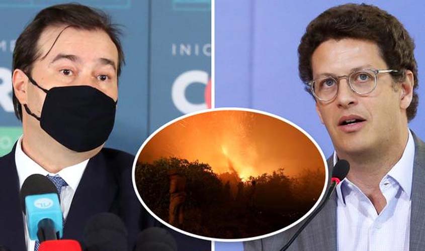 Ricardo Salles ofende Rodrigo Maia, a quem chama de 'Nhonho'