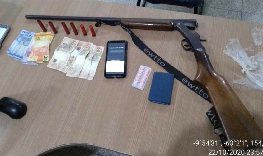 Policiais militares recapturam dois fugitivos do presídio de Ariquemes e recuperam arma roubada