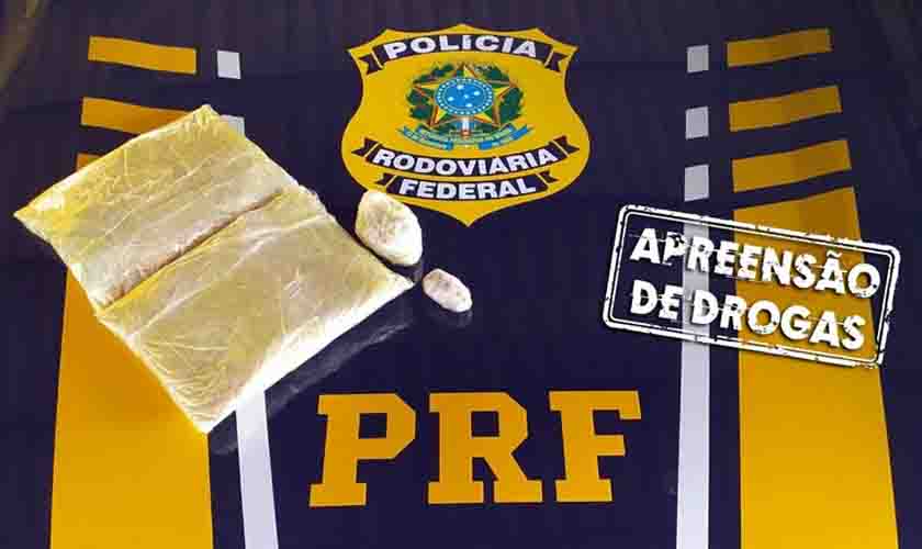 Em Ji-Paraná/RO, PRF apreende mais de 2 kg de cocaína