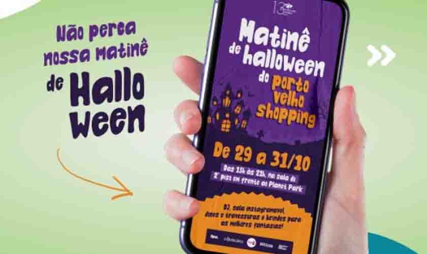 Matinê de Halloween do Porto Velho Shopping terá concurso de melhor fantasia, doces e travessuras e apresentação musical