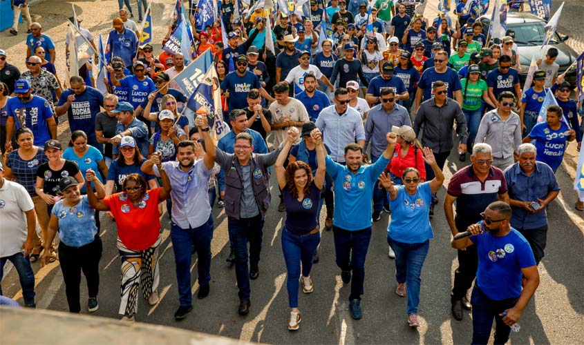 Coronel Marcos Rocha realiza grande carreata em Porto Velho no último dia de campanha