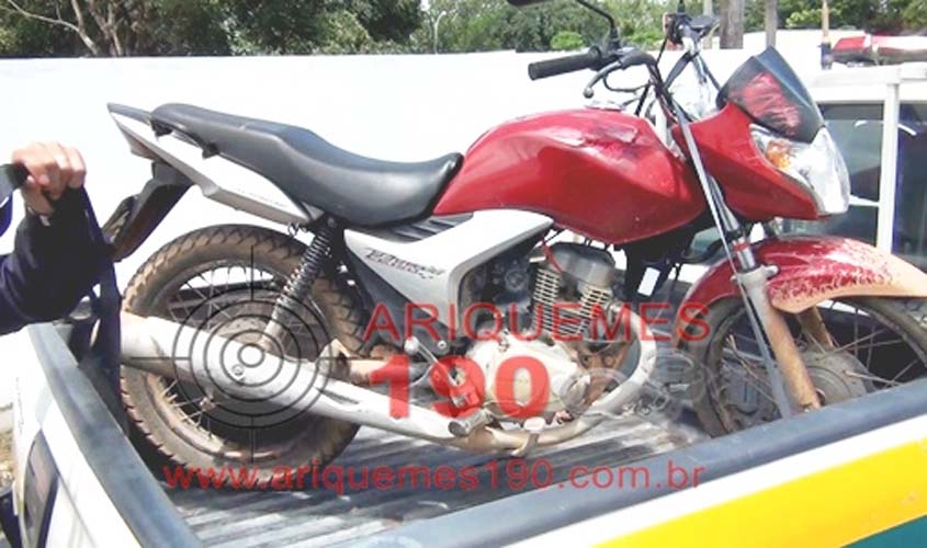 PM recupera motocicleta e detém indivíduo em Alto Paraíso