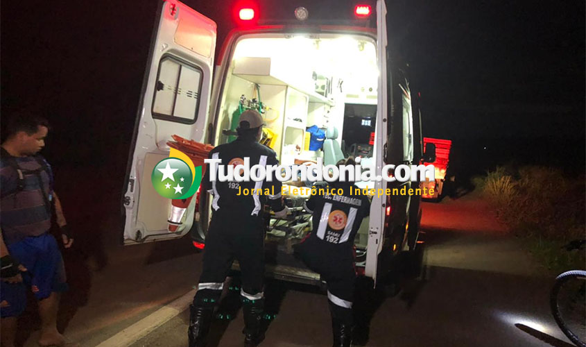 Ciclista é atropelado na BR-364