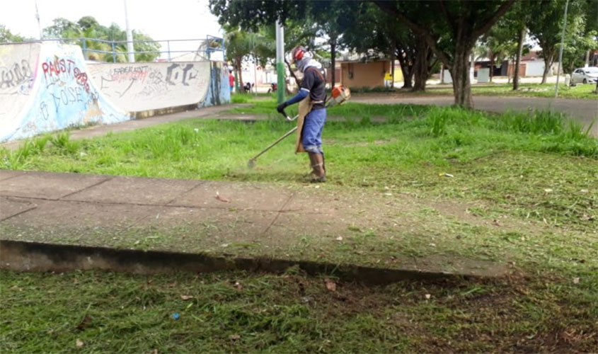Semusb finaliza limpeza do Skate Park, cemitério e Feirão do Produtor