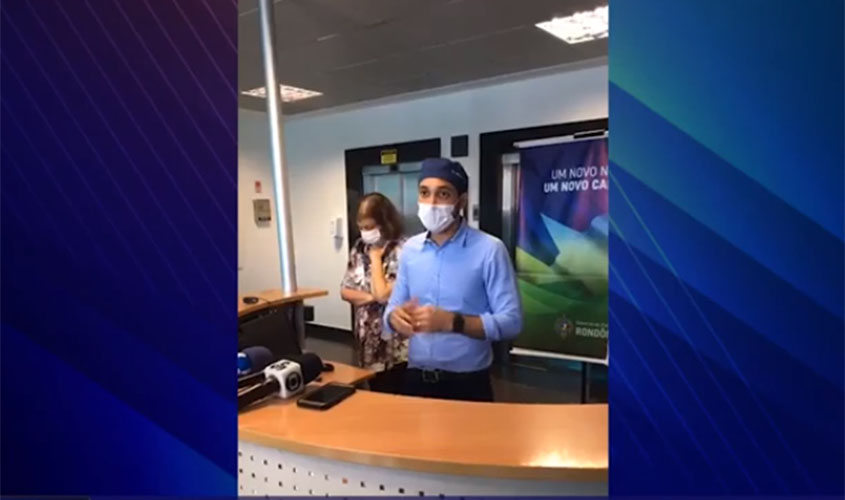 Coletiva da SESAU para informar sobre morte de paciente com Coronavírus em Rondônia