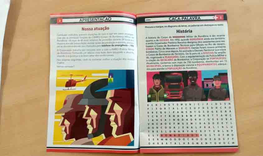 Corpo de Bombeiros e PM confeccionam revista impressa com conteúdo voltado para atingidos por intempéries naturais
