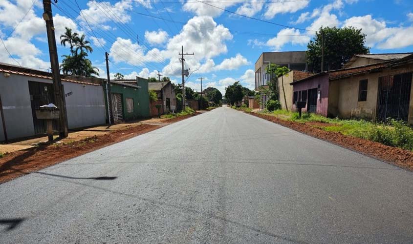 Ruas do bairro Mariana têm pavimentação concluída