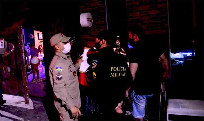 Na 17ª noite da “Operação Prevenção”, estabelecimentos são flagrados descumprindo Decreto 26.038