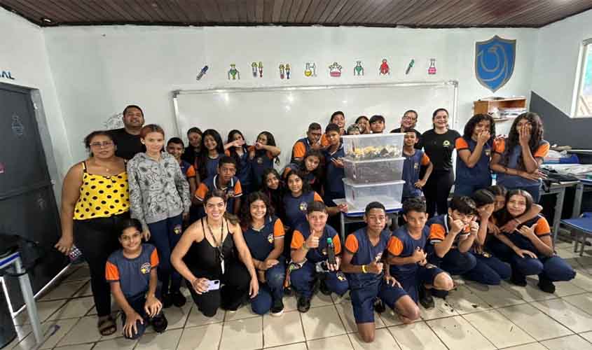 'Mãos que Protegem' leva conscientização ecológica a estudantes da Escola Mariana
