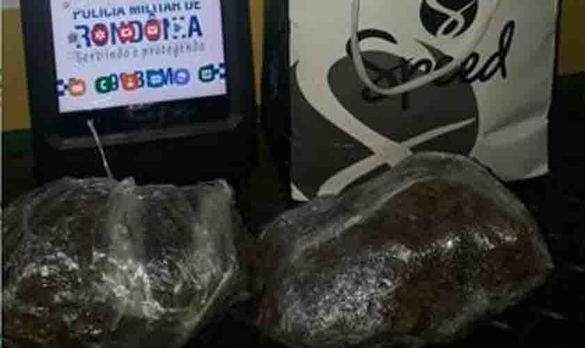 Polícia Militar do Estado de Rondônia prende suspeito em flagrante com droga