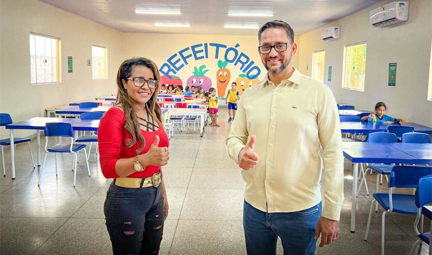 Deputado Anderson Pereira entrega salas de aulas e refeitório em escola de Porto Velho