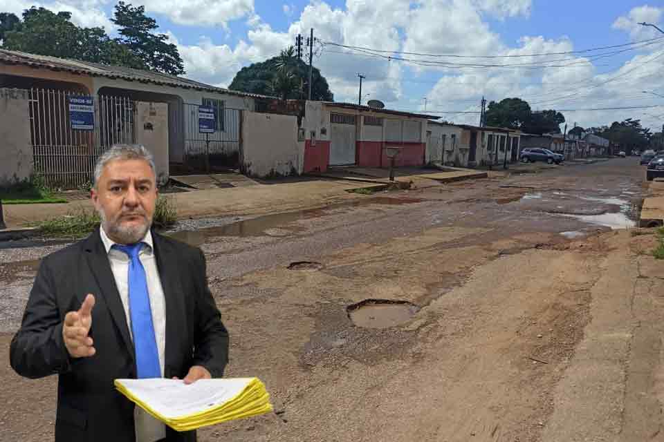 Vereador Fogaça solicita operação tapa-buracos com urgência no bairro Cohab