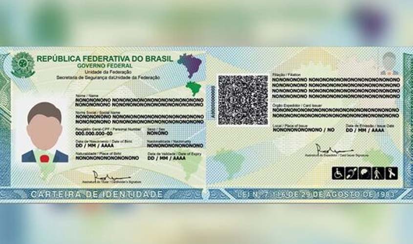 Nova Carteira de identidade vai ser emitida em mais estados a partir de agosto