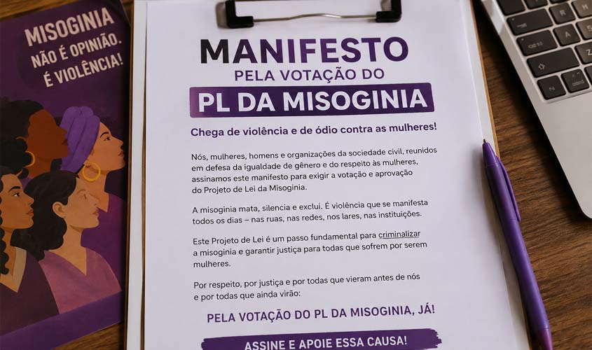 PL da Misoginia recebe apoio de 2 mil assinaturas