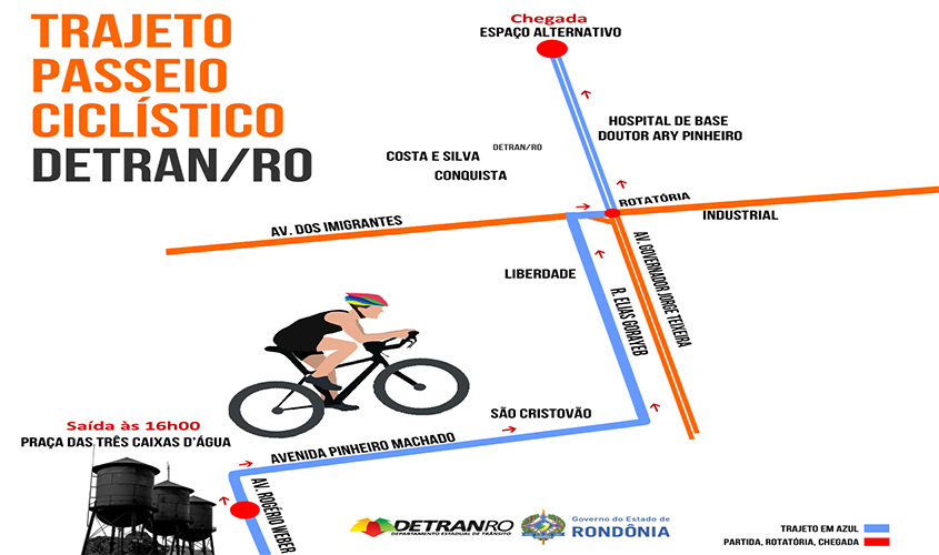 Detran realiza Passeio Ciclístico neste domingo em Porto Velho