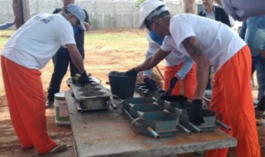 Fábrica de Artefatos de Concreto é inaugurada em Casa de Detenção