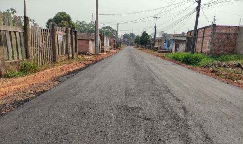 Moradores da rua Paraná comemoram obras de infraestrutura