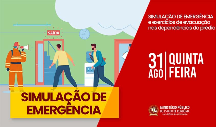 MP realiza nesta quinta-feira simulação de evacuação do prédio-sede em caso de emergência