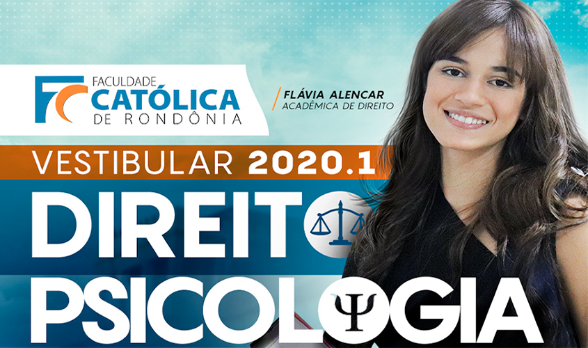 Período de inscrições no Vestibular 2020.1 da Faculdade Católica está aberto