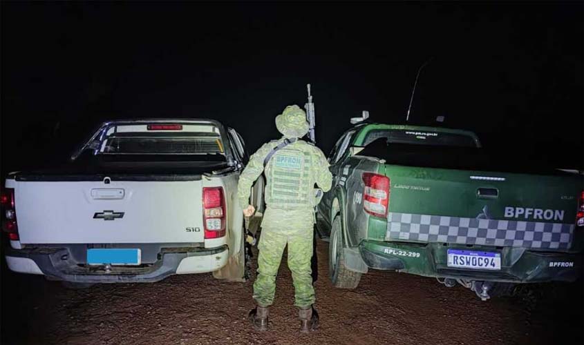 POLÍCIA MILITAR RECUPERA CAMINHONETE ROUBADA EM PORTO VELHO