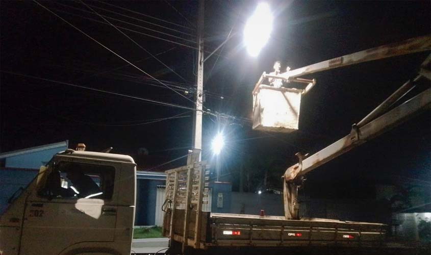 Prefeitura intensifica manutenção da iluminação pública