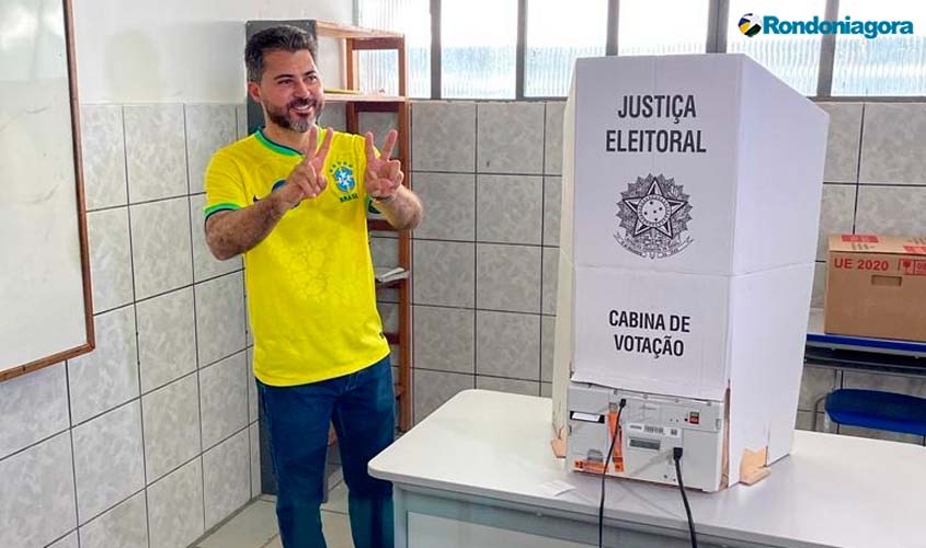 Marcos Rogério vota em Ji-Paraná e vem a Porto Velho no fim do dia