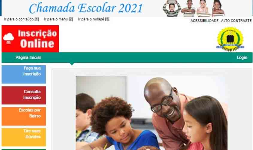 Prefeitura de Porto Velho abre inscrições na Chamada Escolar