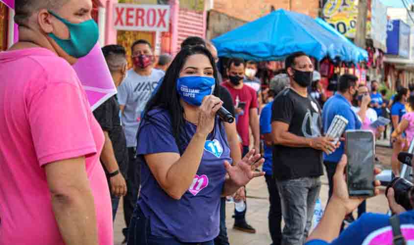 Cristiane Lopes agradece população pela confiança em sua campanha para prefeita e pelos mais de 92 mil votos
