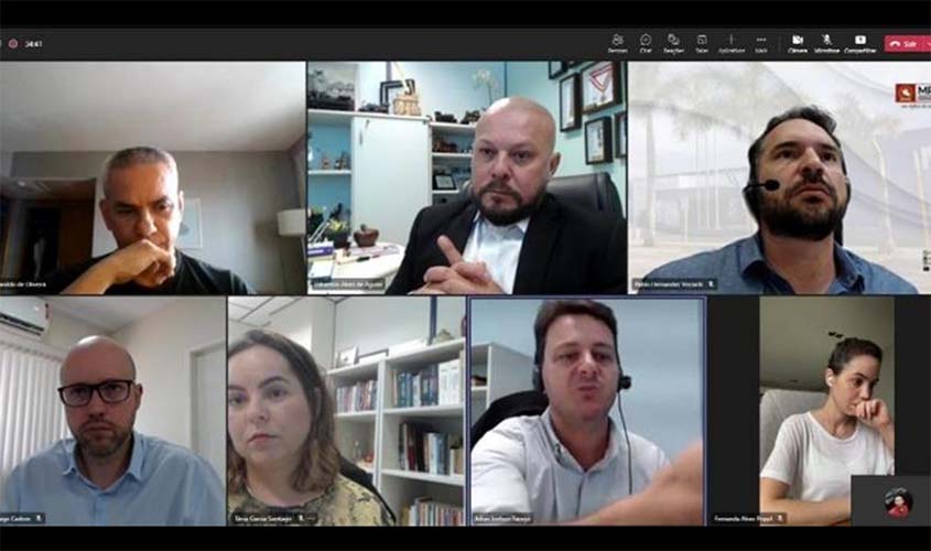Atividades e projetos dos GAEs e CAOP- Unificado do MPRO são debatidos em reunião virtual