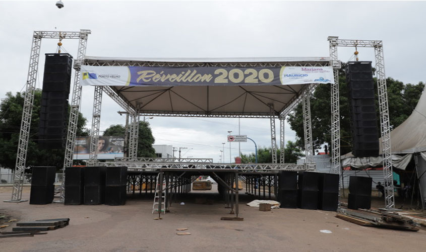 Tudo pronto para a festa da virada do ano